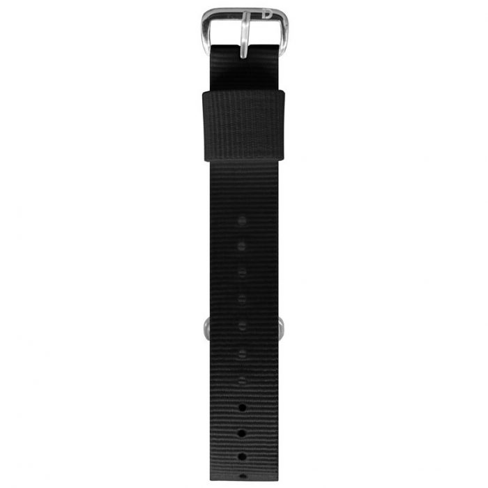 NATO - Svart - Silver - Klockarmband