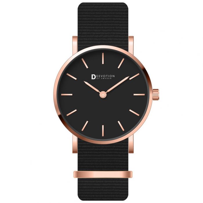 NATO - Svart - Roséguld - Klockarmband - Bild 2