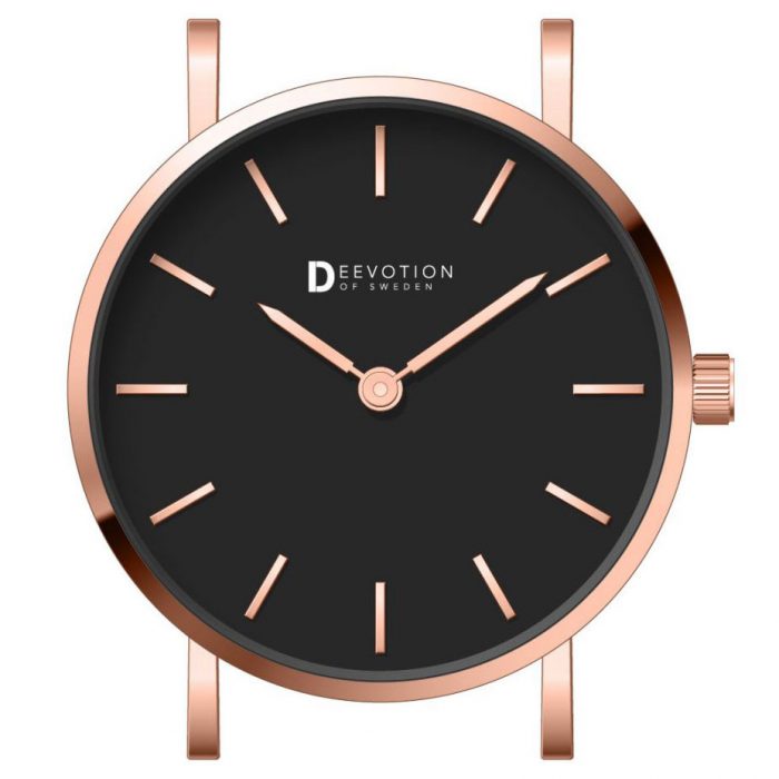 New Collection - Svart urtavla - Roséguld