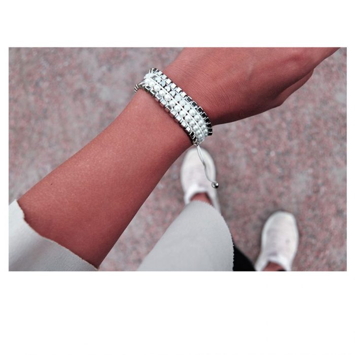 Bold - Pure White - Silver - Armband - Bild 3
